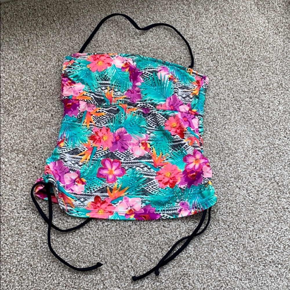 Halter neck swim top